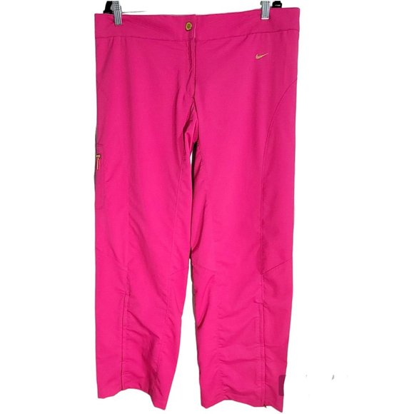 Nike Sphere Dry Womens‎ Pink Pants Ankle Zip Pocket Mid Rise Size XL NWT - Picture 4 of 10